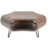 Masuta design deosebit Organic Living 60cm Sheesham gri