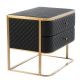 Noptiere - Masuta laterala/ Noptiera cu 2 sertare design LUX Monfort