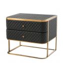 Masuta laterala/ Noptiera cu 2 sertare design LUX Monfort