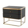 Masuta laterala/ Noptiera cu 2 sertare design LUX Monfort