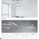 Lustre aplicate - Lustra LED aplicata design modern 56cm Bardot 43W