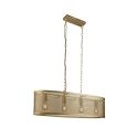 Lustra ovala design retro Fishnet aurie