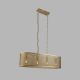 Pendule, Lustre suspendate - Lustra ovala design retro Fishnet aurie