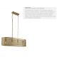 Pendule, Lustre suspendate - Lustra ovala design retro Fishnet aurie