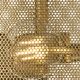 Lustre aplicate - Lustra aplicata design retro Fishnet aurie