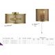 Lustre aplicate - Lustra aplicata design retro Fishnet aurie