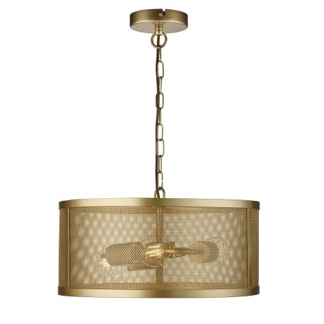 Pendule, Lustre suspendate - Lustra / Pendul design retro Fishnet aurie
