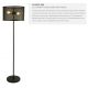 Lampadare - Lampadar / Lampa de podea design industrial Fishnet negru