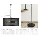 Lampadare - Lampadar / Lampa de podea design industrial Fishnet negru