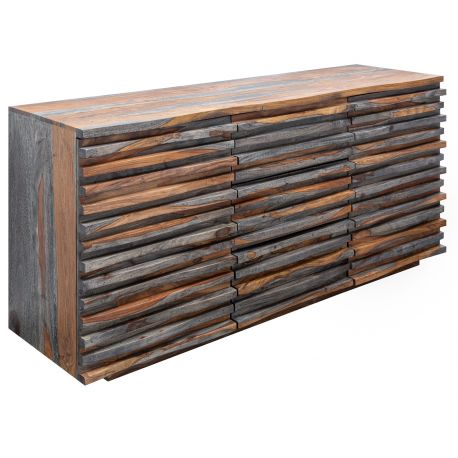 Comode - Comoda TV eleganta Relief 160cm Sheesham gri