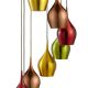 Pendule, Lustre suspendate - Lustra moderna design multicolor Vibrant 8L
