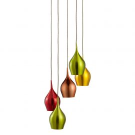 Pendule, Lustre suspendate - Lustra moderna design multicolor Vibrant 5L