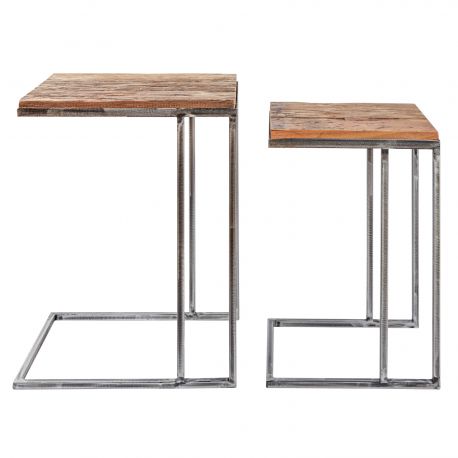 Masute Living - Set de 2 masute design industrial Barracuda