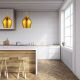 Pendule, Lustre suspendate - Pendul design modern 26cm Vibrant auriu