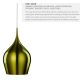 Pendule, Lustre suspendate - Pendul design modern 26cm Vibrant verde
