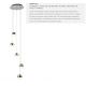 Pendule, Lustre suspendate - Lustra LED design modern 30cm Marbles 5L