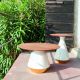 Masute Living - Masuta LIving design LUX din ceramica si lemn Amira, 61cm