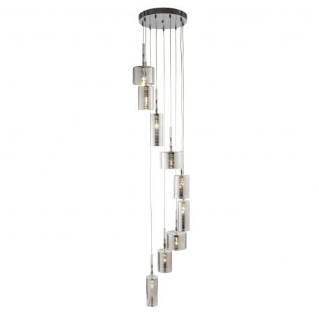 Candelabre, Lustre - Lustra suspendata design modern 40cm Linen 9L