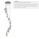 Candelabre, Lustre - Lustra suspendata design modern 40cm Linen 9L