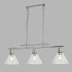 Pendule, Lustre suspendate - Lustra suspendata design clasic Pyramid silver satin