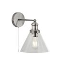 Aplica de perete design clasic Pyramid silver satin
