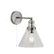 Aplice, corpuri de iluminat pentru pereti - Aplica de perete design clasic Pyramid silver satin