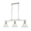 Lustra suspendata design clasic Pyramid silver satin