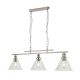 Lustra suspendata design clasic Pyramid silver satin