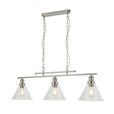 Pendule, Lustre suspendate - Lustra suspendata design clasic Pyramid silver satin