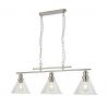 Lustra suspendata design clasic Pyramid silver satin