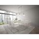 Pendule, Lustre suspendate - Lustra suspendata design clasic Pyramid silver satin