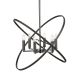 Pendule, Lustre suspendate - Lustra vintage suspendata design traditional Hoopla 6L Pewter