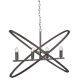 Pendule, Lustre suspendate - Lustra vintage suspendata design traditional Hoopla 4L Pewter