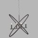 Pendule, Lustre suspendate - Lustra vintage suspendata design traditional Hoopla 4L Pewter
