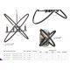 Pendule, Lustre suspendate - Lustra vintage suspendata design traditional Hoopla 4L Pewter