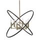 Pendule, Lustre suspendate - Lustra vintage suspendata design traditional Hoopla 6L bronz
