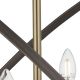 Pendule, Lustre suspendate - Lustra vintage suspendata design traditional Hoopla 6L bronz