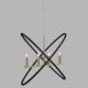 Pendule, Lustre suspendate - Lustra vintage suspendata design traditional Hoopla 4L bronz