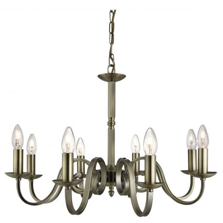 Candelabre, Lustre - Lustra clasica suspendata design traditional Richmond 8L alama antique