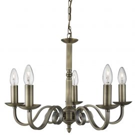 Candelabre, Lustre - Lustra clasica suspendata design traditional Richmond 5L alama antique