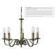Candelabre, Lustre - Lustra clasica suspendata design traditional Richmond 5L alama antique