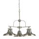 Lustra design industrial Dallas 3L argintiu satin