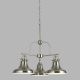 Pendule, Lustre suspendate - Lustra design industrial Dallas 3L argintiu satin