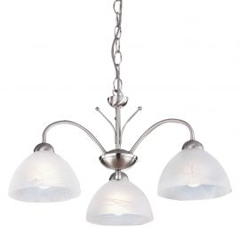 Pendule, Lustre suspendate - Lustra suspendata stil clasic Milanese 3L argintiu