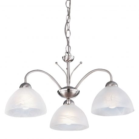 Pendule, Lustre suspendate - Lustra suspendata stil clasic Milanese 3L argintiu