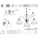 Pendule, Lustre suspendate - Lustra suspendata stil clasic Milanese 3L argintiu