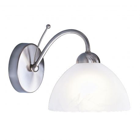 Aplice, corpuri de iluminat pentru pereti - Aplica de perete stil clasic Milanese argintiu