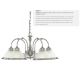 Candelabre, Lustre - Lustra suspendata stil clasic American Diner 5L argintiu