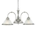 Lustra suspendata stil clasic American Diner 3L argintiu 