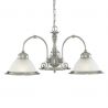 Lustra suspendata stil clasic American Diner 3L argintiu 